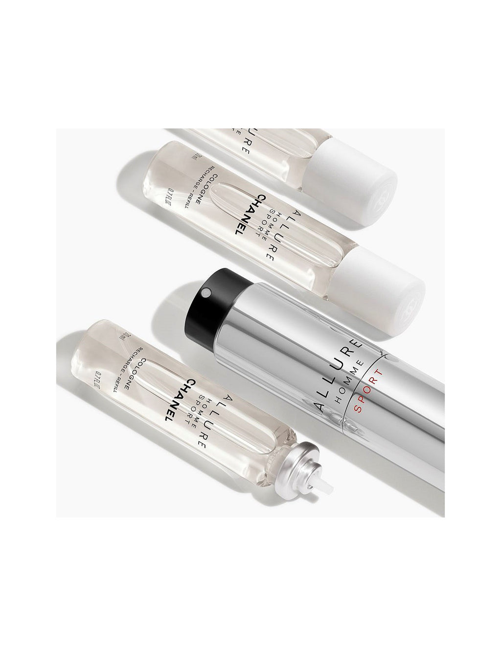 ALLURE HOMME SPORT Twist and Spray Refillable Bottle - Cologne 3x20ml