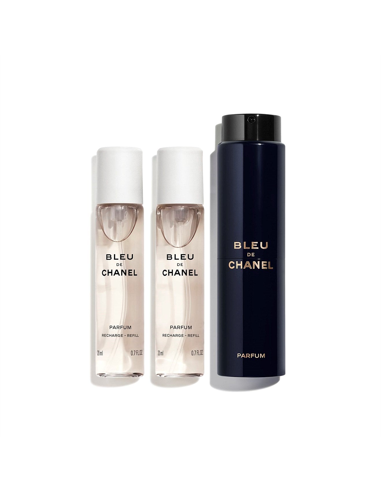 BLEU DE CHANEL Twist and Spray Refillable Bottle - Parfum 3x20ml