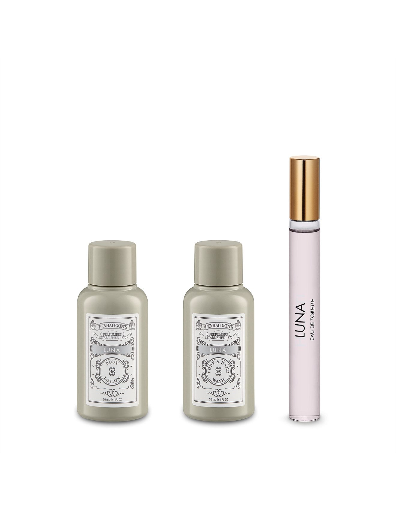 LUNA TRAVEL SET (10ML FRAGRANCE + 30ML BODY & HAND DUO)