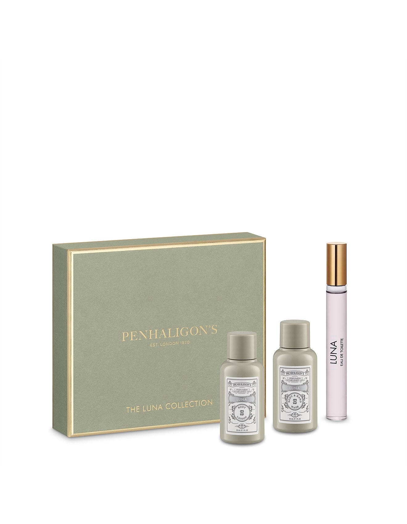 LUNA TRAVEL SET (10ML FRAGRANCE + 30ML BODY & HAND DUO)